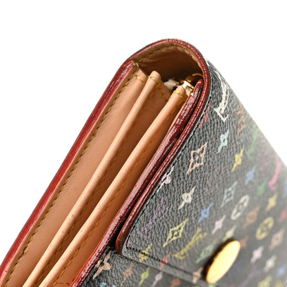 Louis Vuitton Monogram Multicolor Sarah Wallet Black 9 of 9