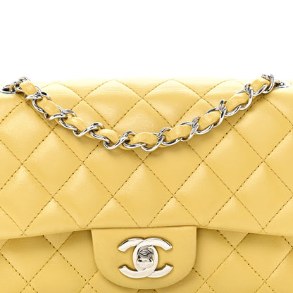 Chanel Lambskin Quilted Mini Rectangular Flap Yellow 8 of 10