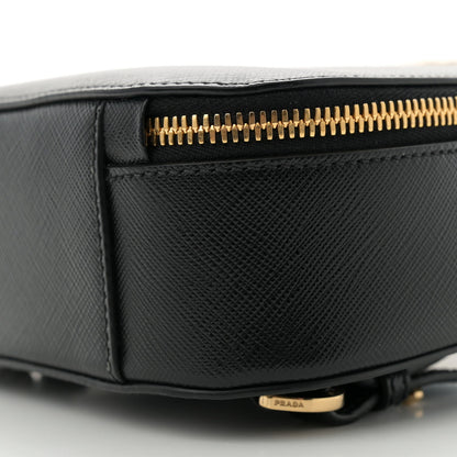 Prada Saffiano Lux Mini Odette Backpack Black 9 of 10