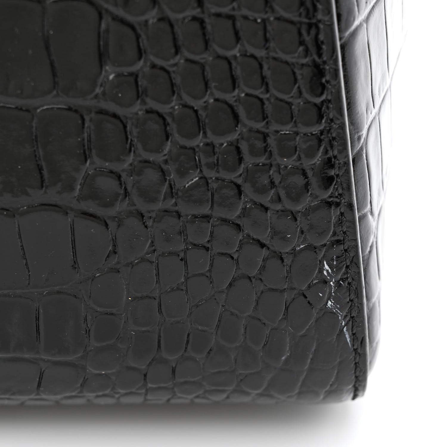 Givenchy Calfskin Crocodile Embossed Mini Antigona Black 11 of 11
