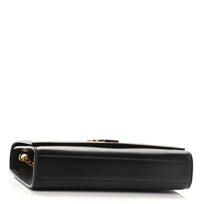 Saint Laurent Grain De Poudre Medium Classic Monogram Kate Satchel Black 3 of 8