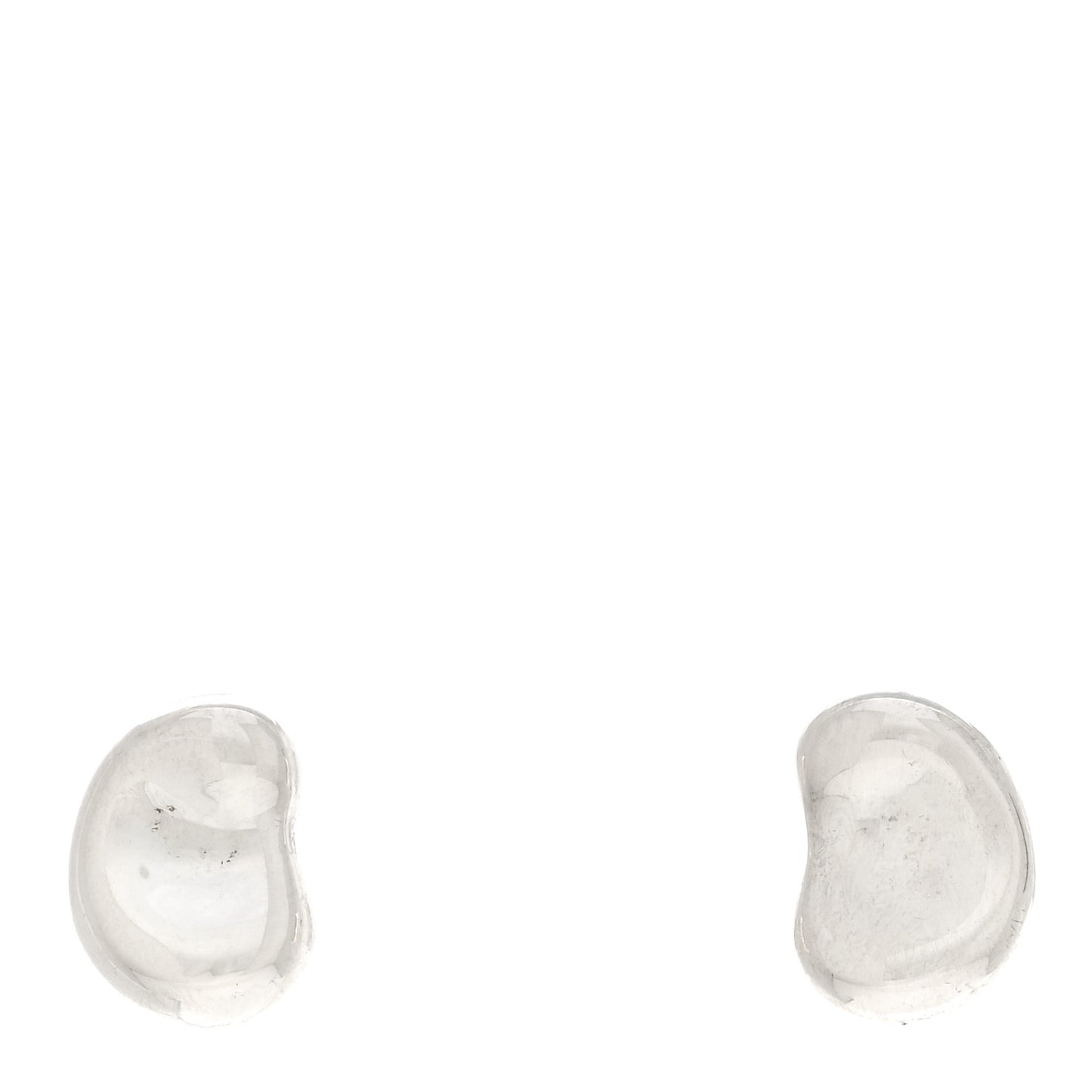 Sterling Silver 11mm Elsa Peretti Bean Earrings