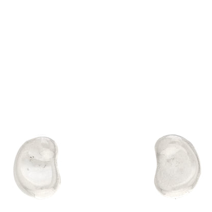 Tiffany Sterling Silver 11mm Elsa Peretti Bean Earrings 1 of 4