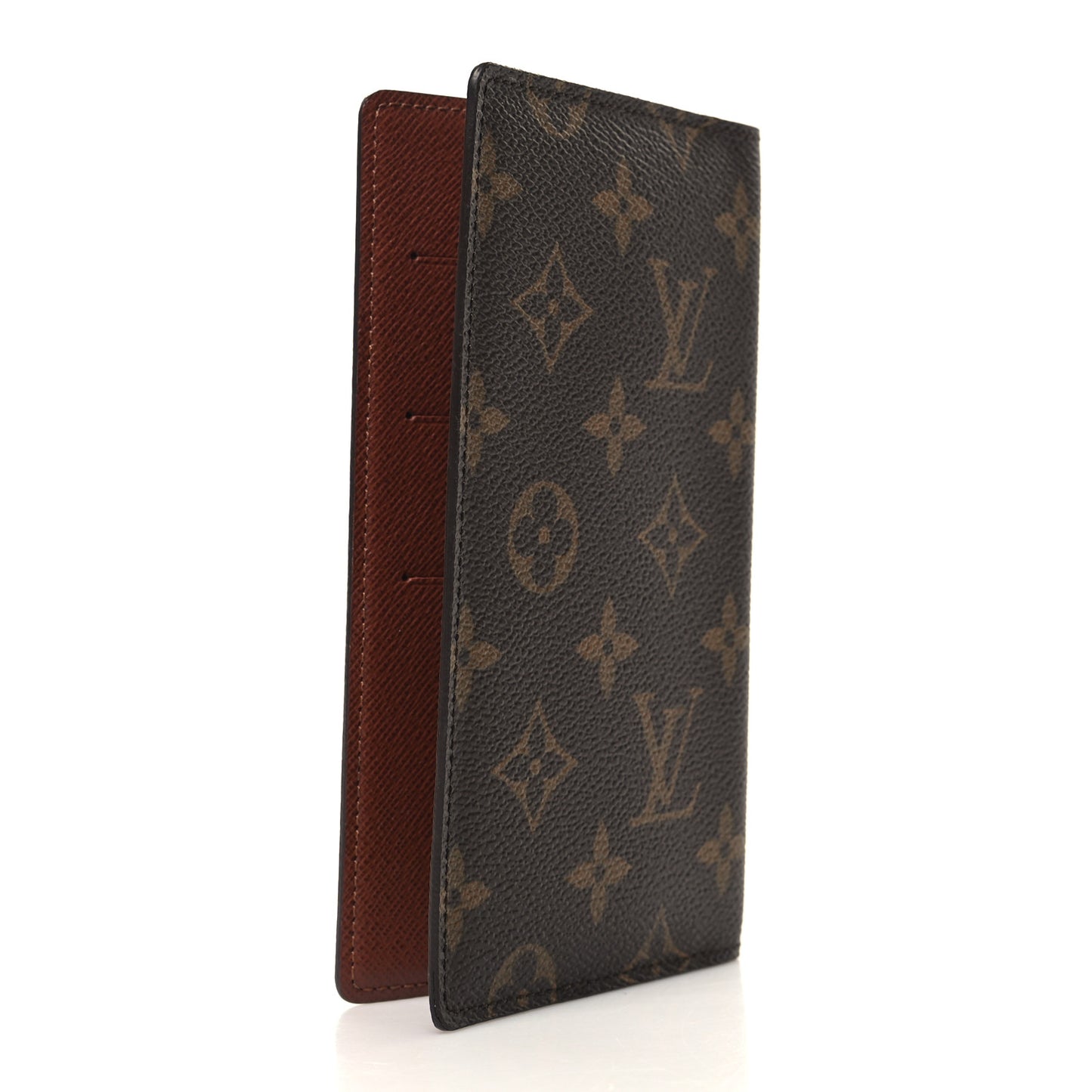 Monogram Simple Checkbook Holder Wallet Cover