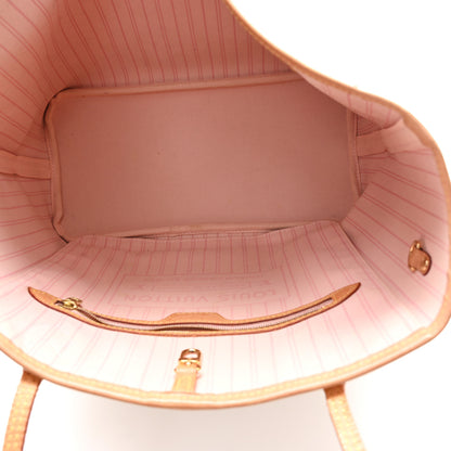 Louis Vuitton Damier Azur Neo Neverfull MM Rose Ballerine 5 of 11