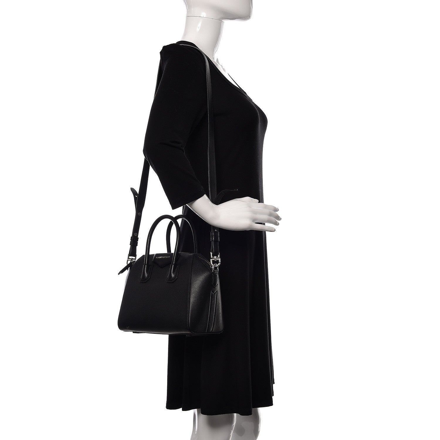 Givenchy Sugar Goatskin Mini Antigona Black 3 of 12