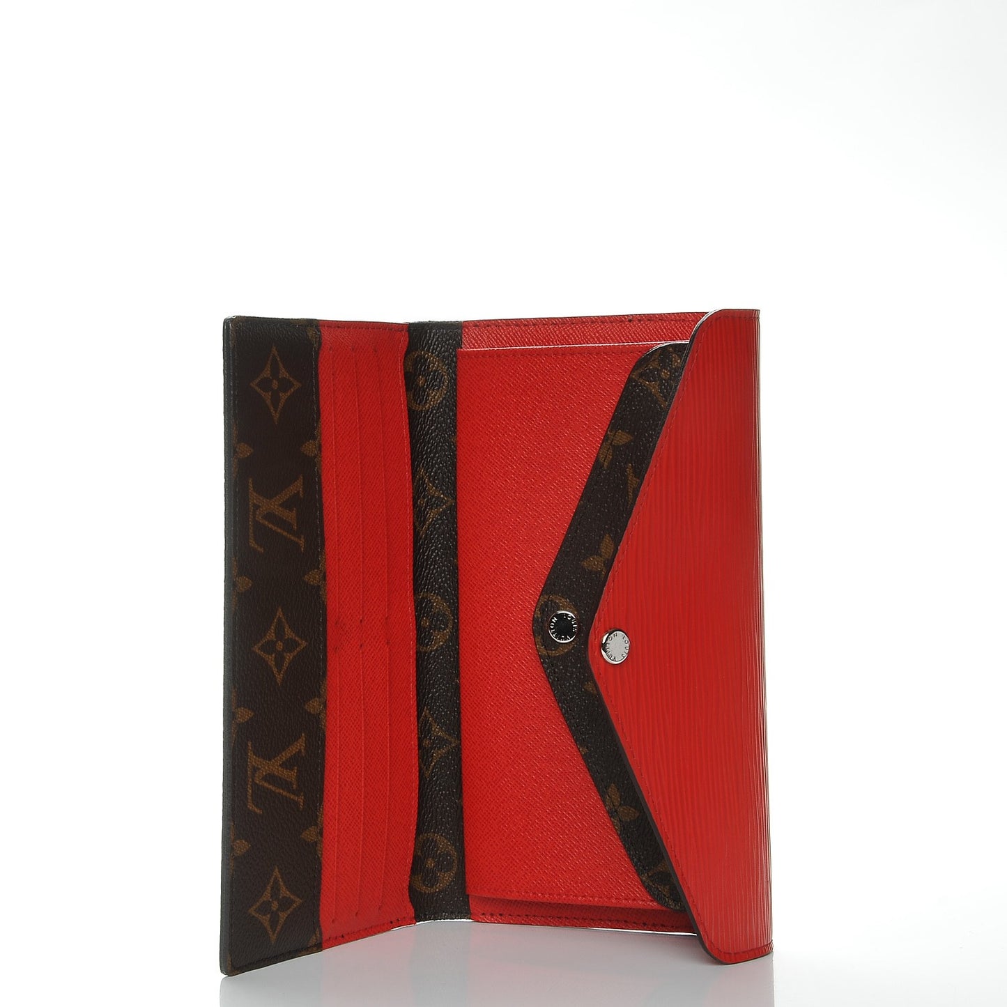Monogram Epi Marie-Lou Long Wallet Coquelicot