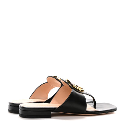 Gucci Malaga Kid Blondie Thong Sandals 35.5 Black 5 of 9