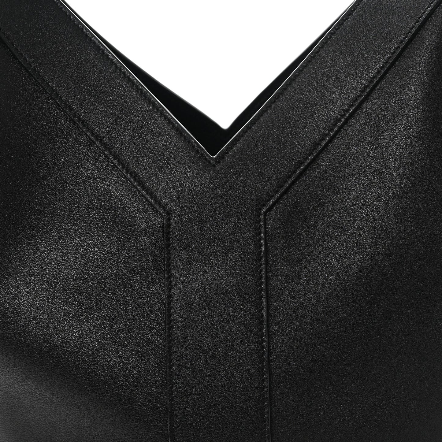 Santorini Lux Calfskin Y Drawstring Tote Black