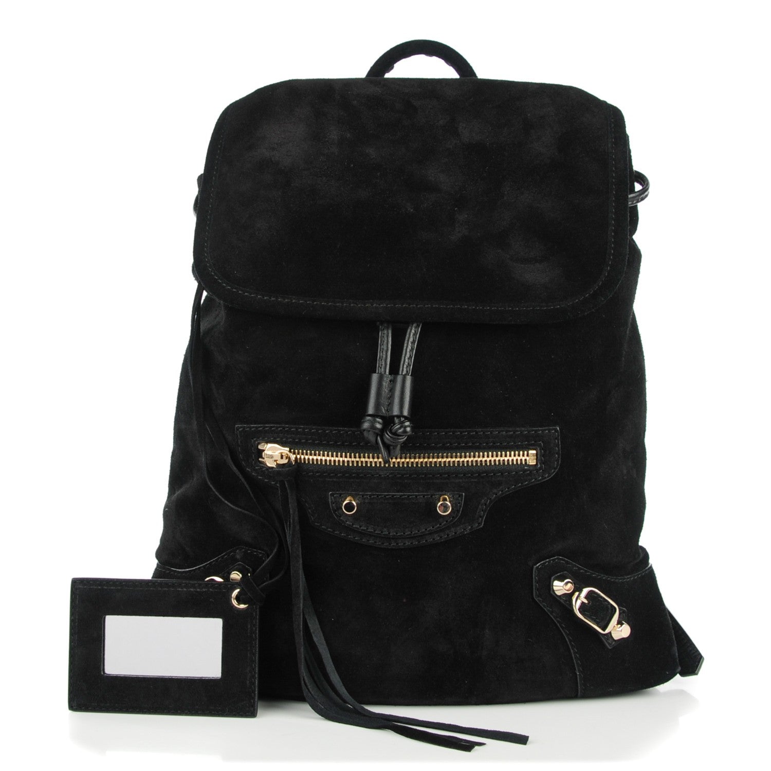 Balenciaga Baby Daim Suede Classic Hardware Traveler Backpack Black 1 of 6