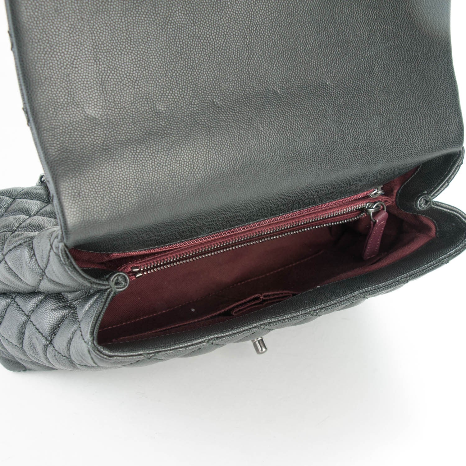 Chanel Caviar Quilted Small Coco Handle Flap Black 5 of 7