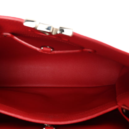 Louis Vuitton Taurillon Capucines BB Rubis 7 of 10