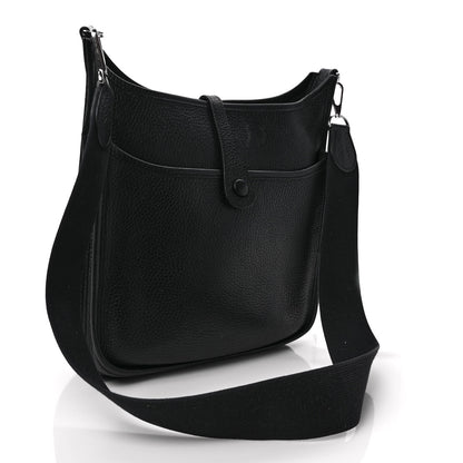 Hermes Taurillon Clemence Evelyne II PM Black 3 of 8