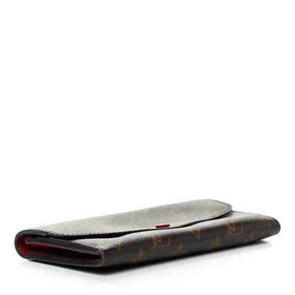 Louis Vuitton Monogram Emilie Wallet Red 4 of 7