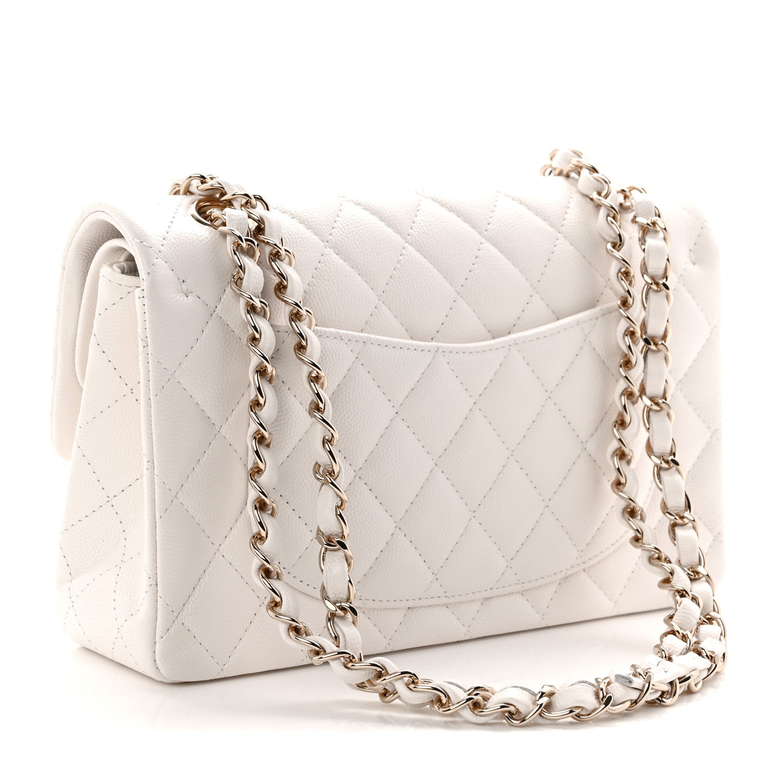 Chanel Caviar Quilted Small Double Flap White 3 of 11