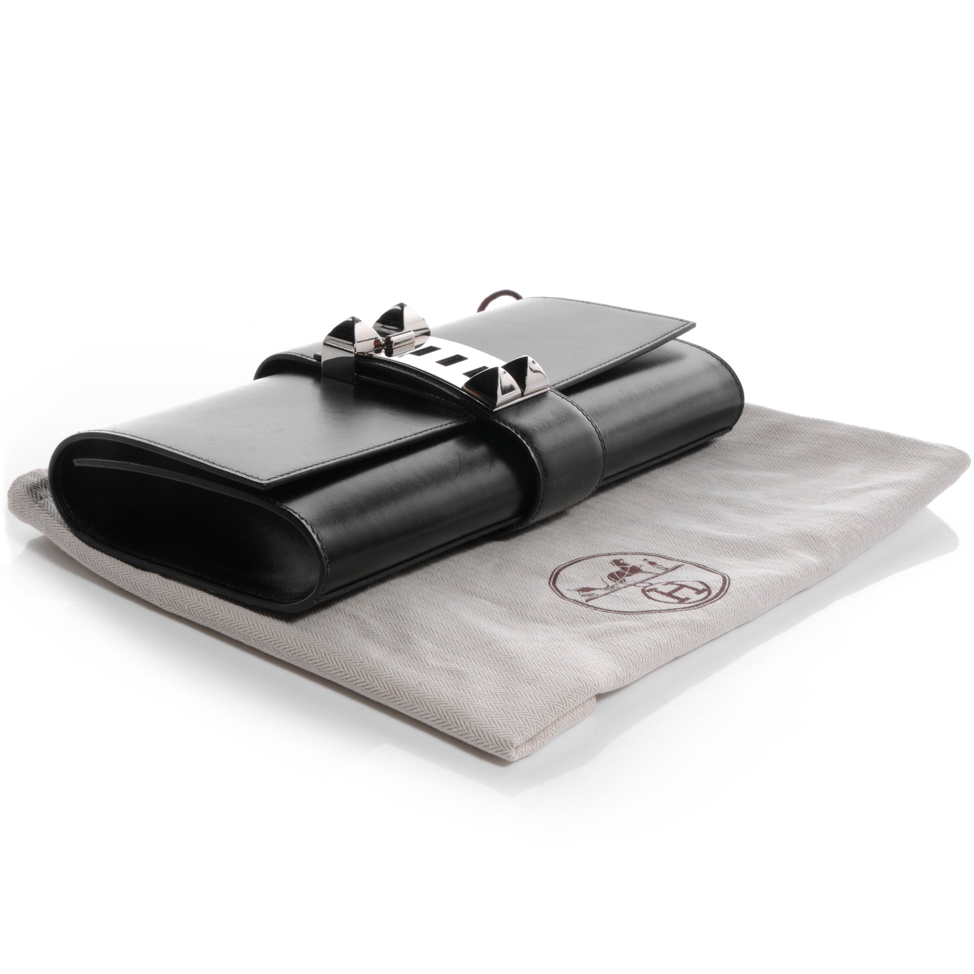 Hermes Box Medor 29 Clutch Black 4 of 7