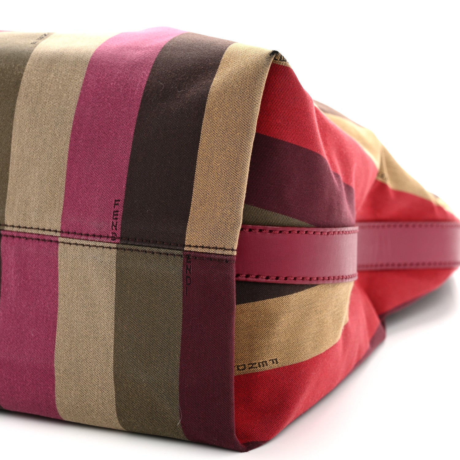 Fendi Canvas Striped Pequin Hobo Multicolor 10 of 13