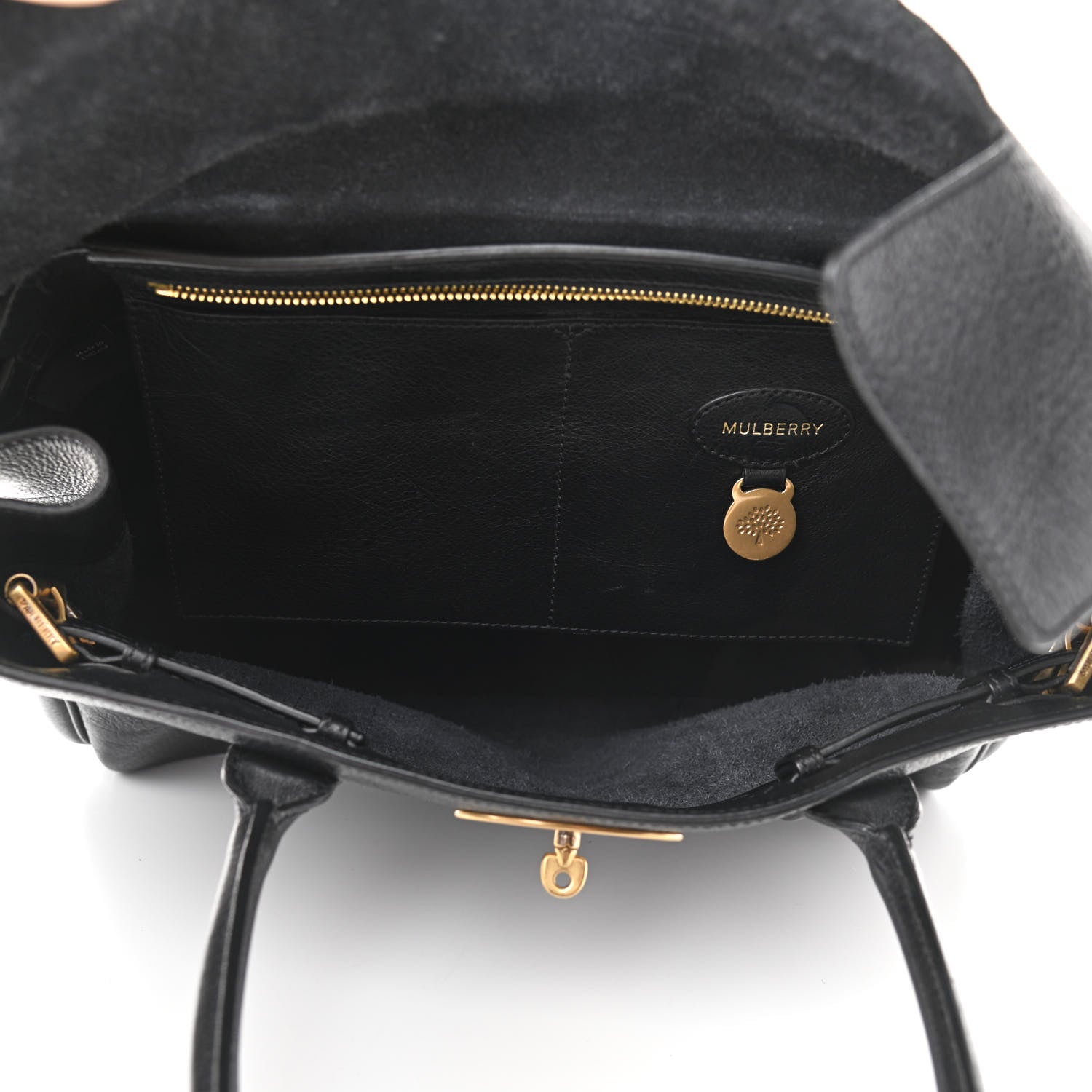 Mulberry Natural Leather Bayswater Black 5 of 12