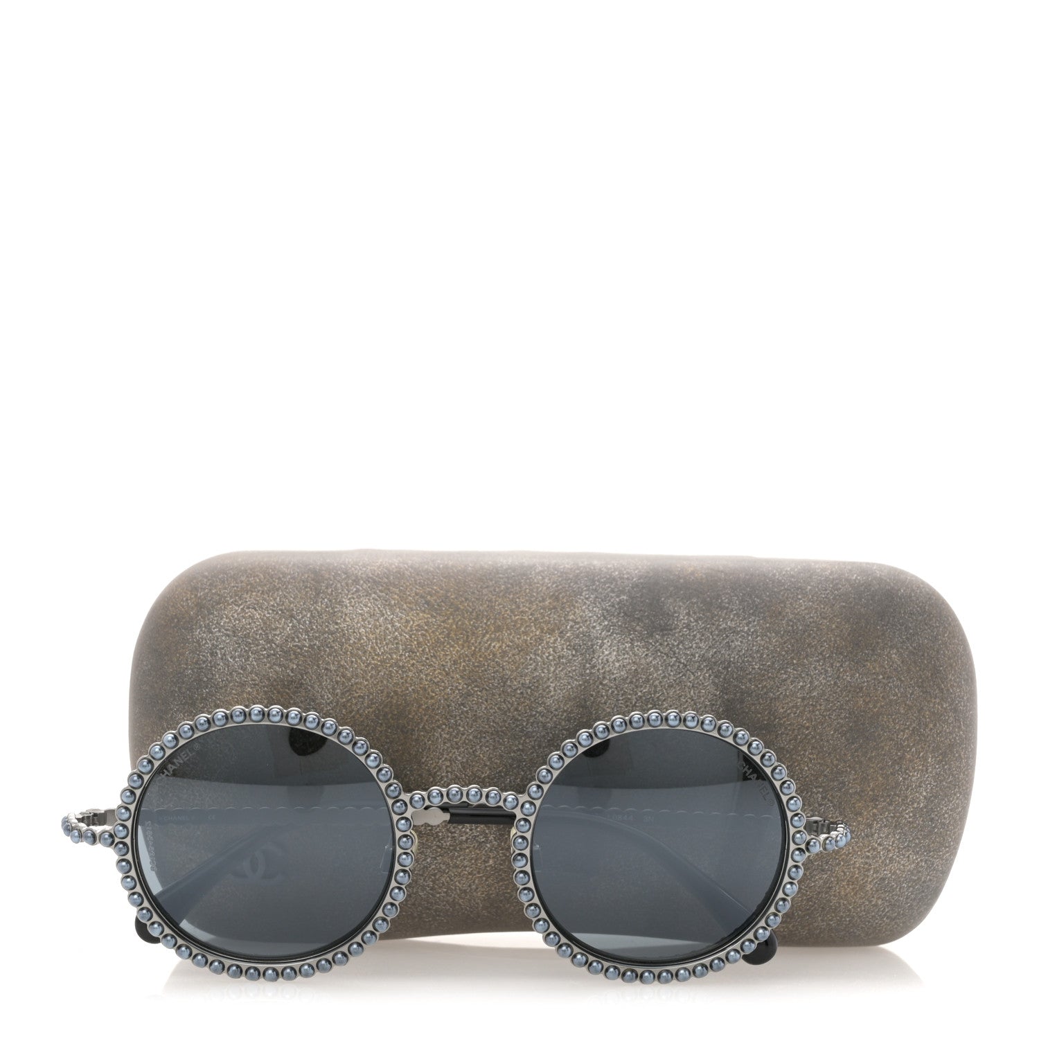Chanel Pearl Round Sunglasses 71138 Grey 8 of 8