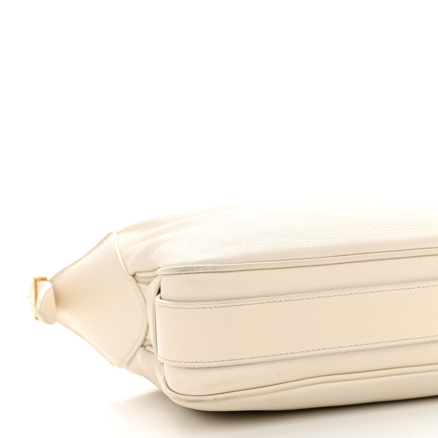 Supple Calfskin Medium Romy Shoulder Bag Rice
