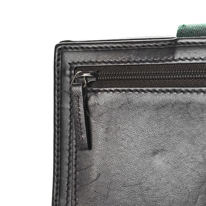 Gucci Monogram Calfskin Ladies Web Continental Wallet Beige Ebony Cocoa 11 of 13