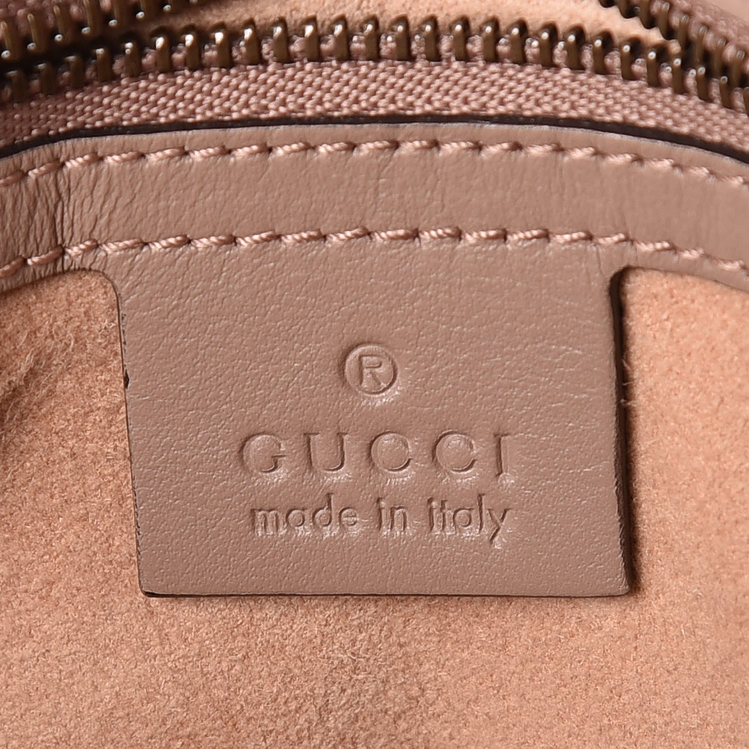 Gucci Calfskin Matelasse Small GG Marmont Shoulder Bag Porcelain Rose 9 of 11