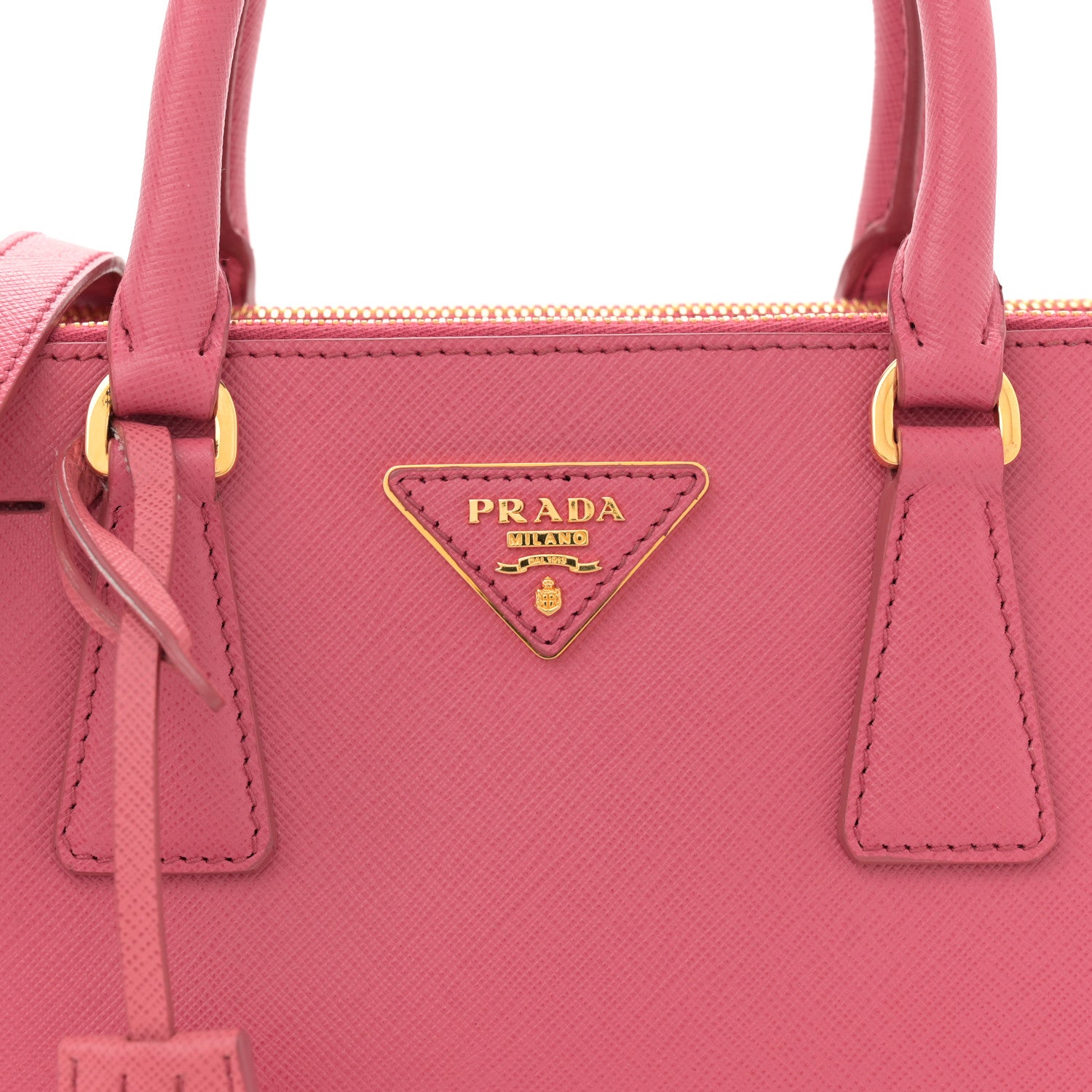 Prada Saffiano Lux Mini Galleria Double Zip Tote Tamaris 8 of 12