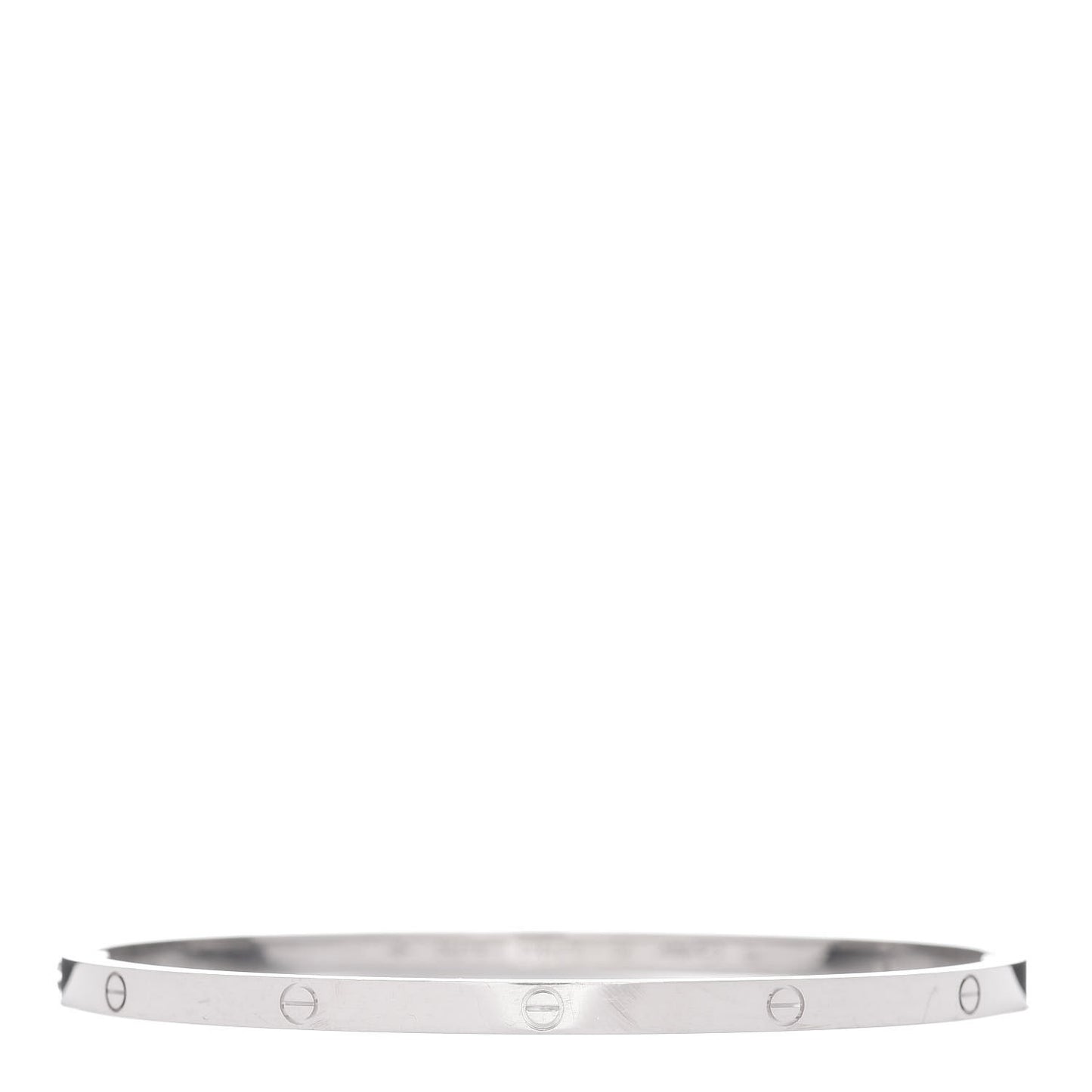 18K White Gold Small LOVE Bracelet 20