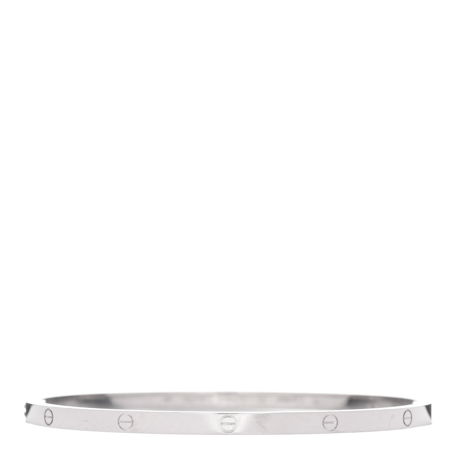 Cartier 18K White Gold Small LOVE Bracelet 20 1 of 5