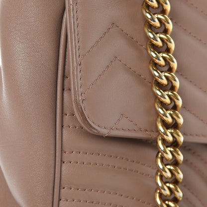 Gucci Calfskin Matelasse Medium GG Marmont Shoulder Bag Porcelain Rose 18 of 19