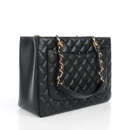 Chanel Caviar Quilted Grand Shopping Tote GST Black 3 of 7