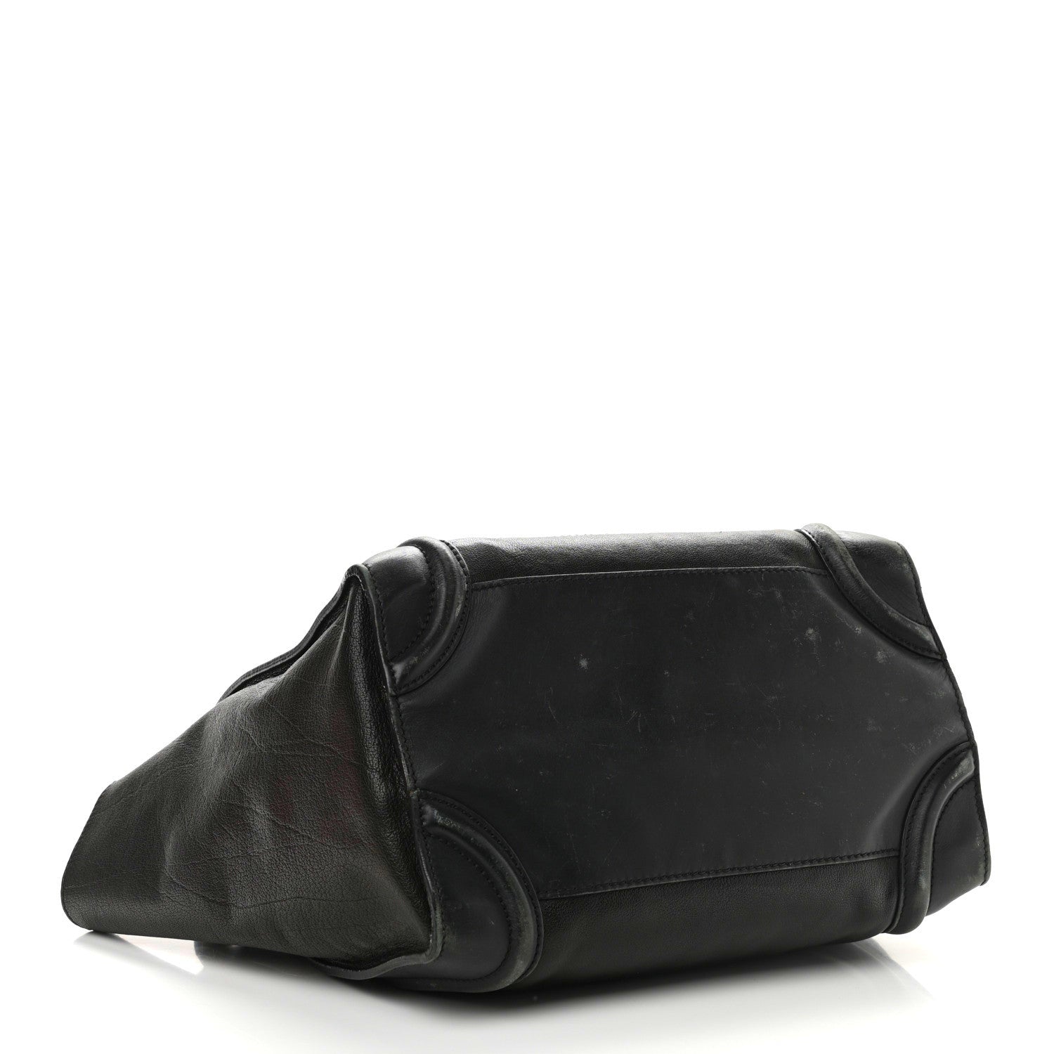 Celine Smooth Calfskin Mini Bi-Color Luggage Forest Black 3 of 29