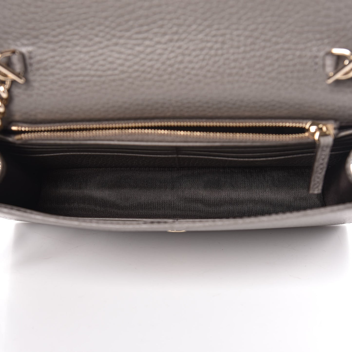 Dollar Calfskin Interlocking G Chain Wallet Loess