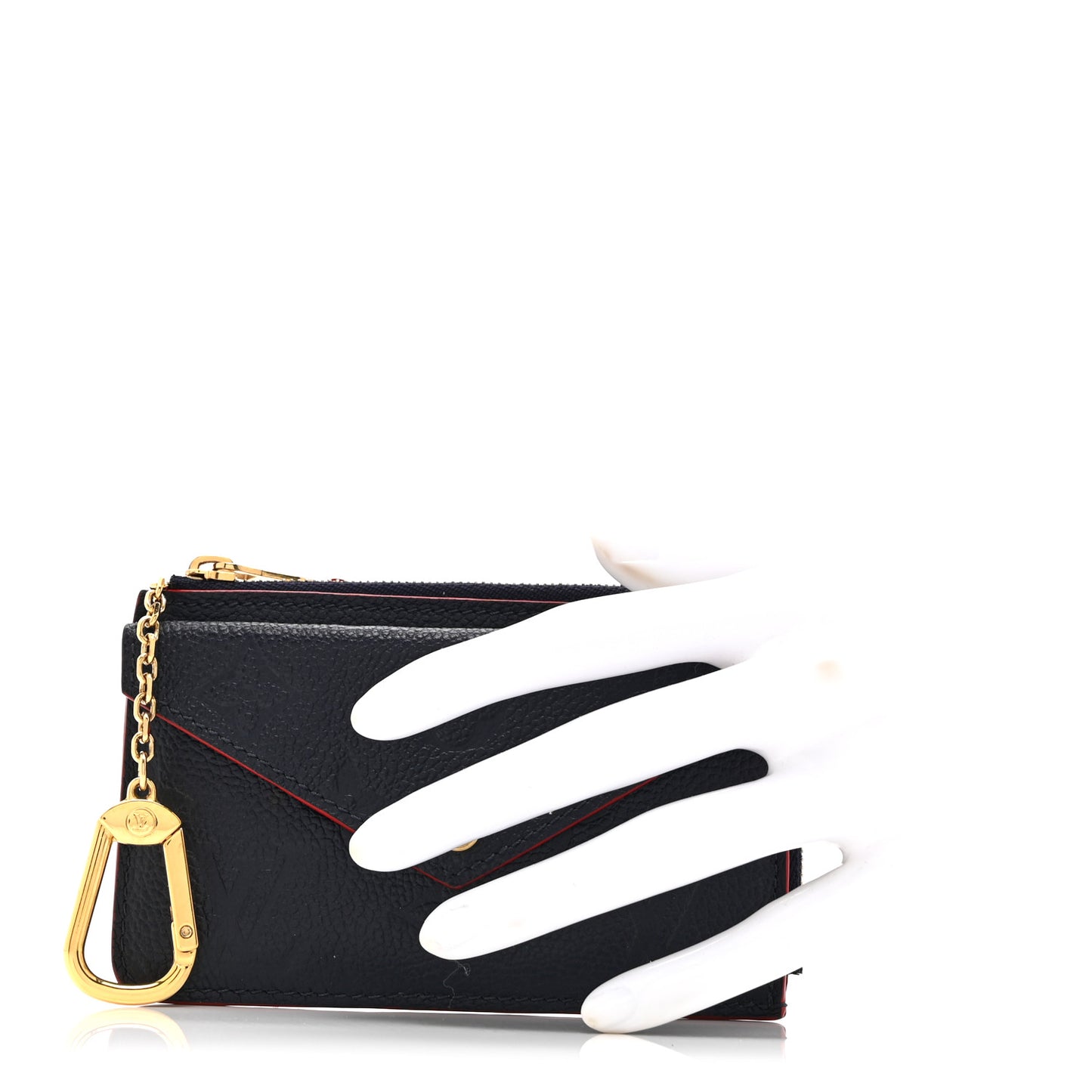Empreinte Recto Verso Card Holder Marine Rouge