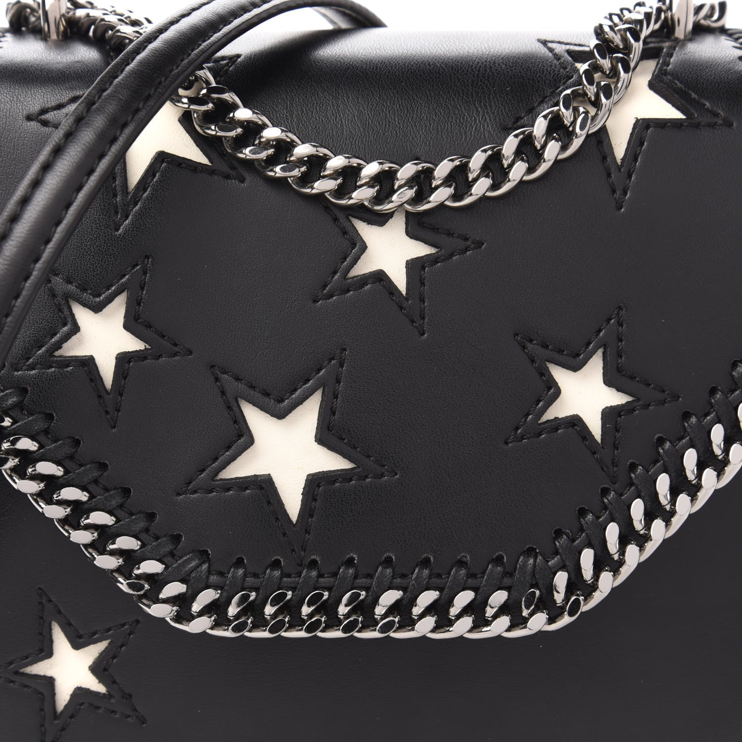 Stella McCartney Alter Nappa Embossed Medium Star Falabella Box Shoulder Bag Black 10 of 10