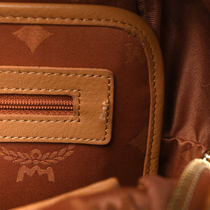 MCM Visetos Studded Small Stark Backpack Cognac 9 of 9