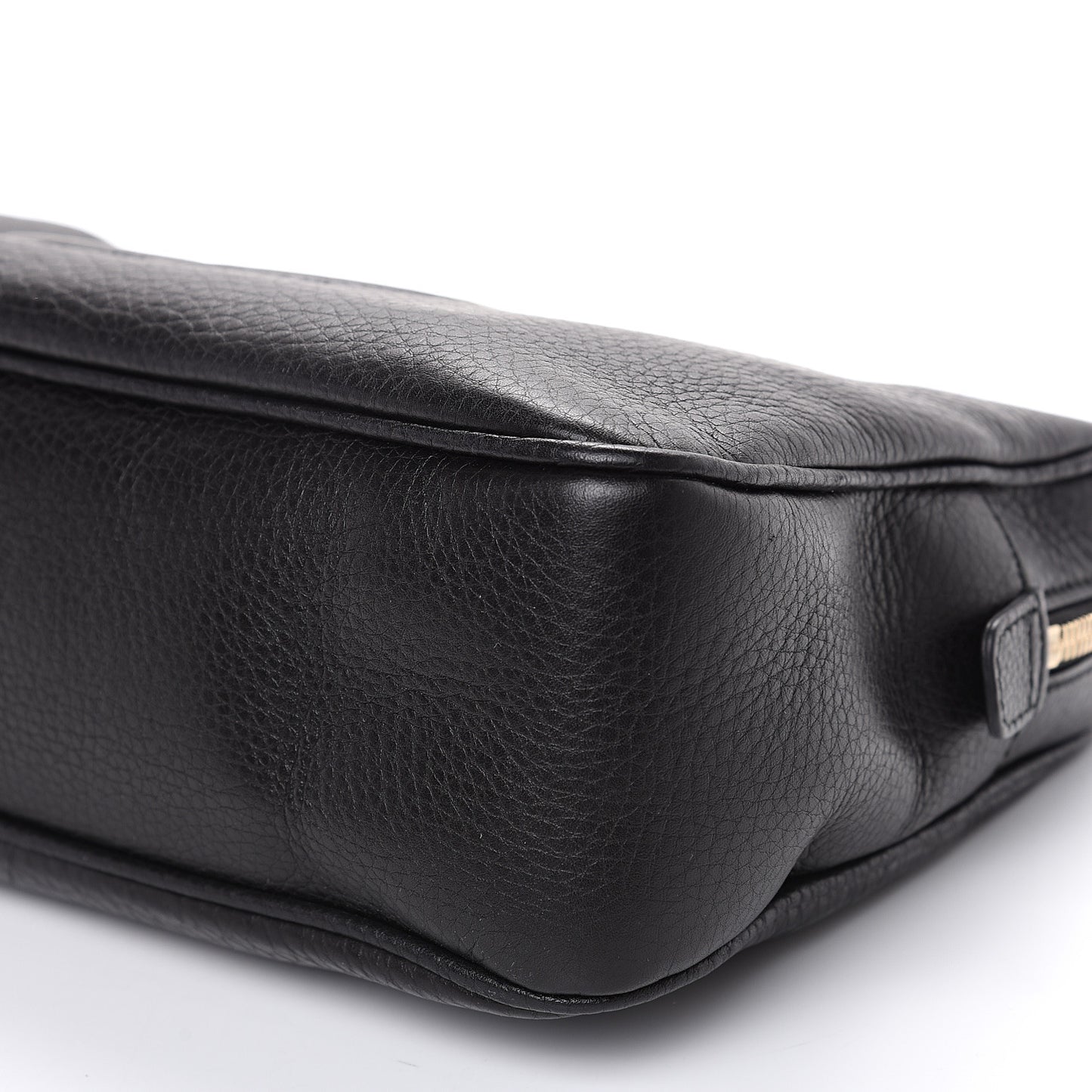 Pebbled Calfskin Small Soho Bowler Black