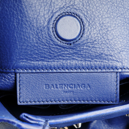 Balenciaga Veau Papier Classic Hardware Drop Bucket Bag Bleu 6 of 7