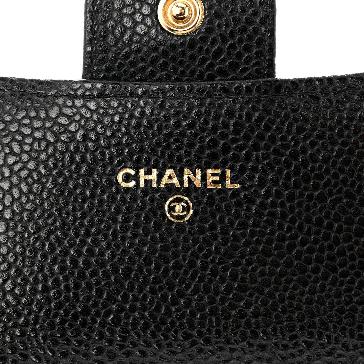 Chanel Caviar Quilted Large Gusset Flap Wallet Black 6 of 9
