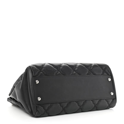 Chanel Calfskin Double Stitch Large Hamptons Flap Bag Black 4 of 11
