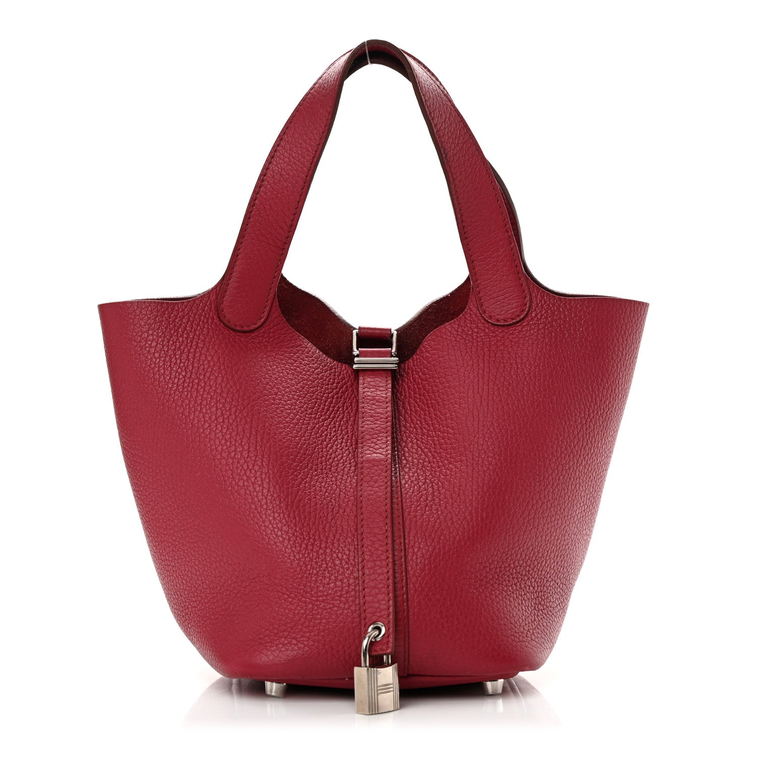 Hermes Taurillon Clemence Picotin Lock 18 PM Rubis 1 of 16