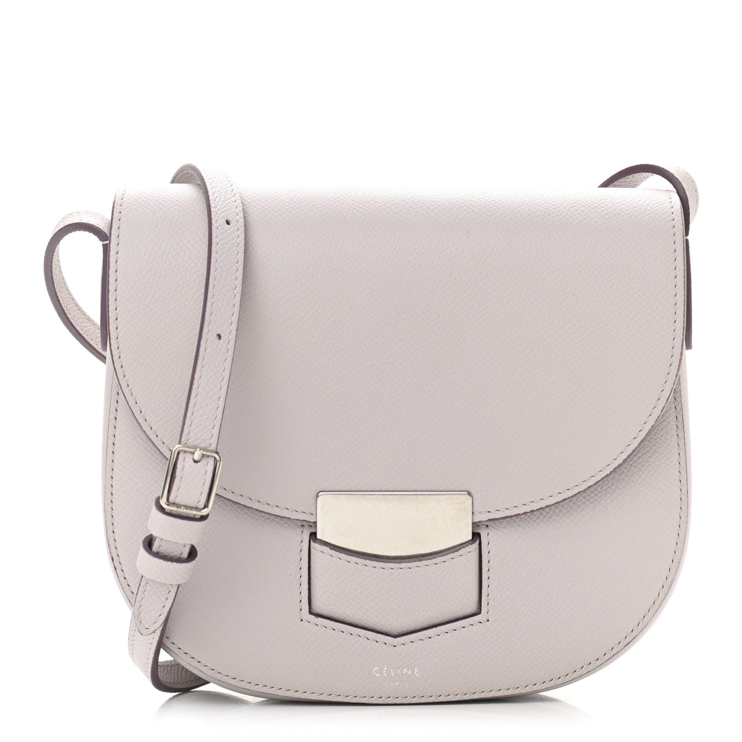 Celine Grained Calfskin Compact Trotteur Ballerina 1 of 8