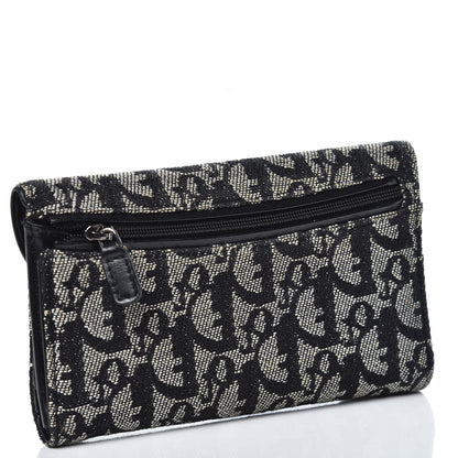 Christian Dior Monogram Dior Saddle Wallet Black 3 of 8