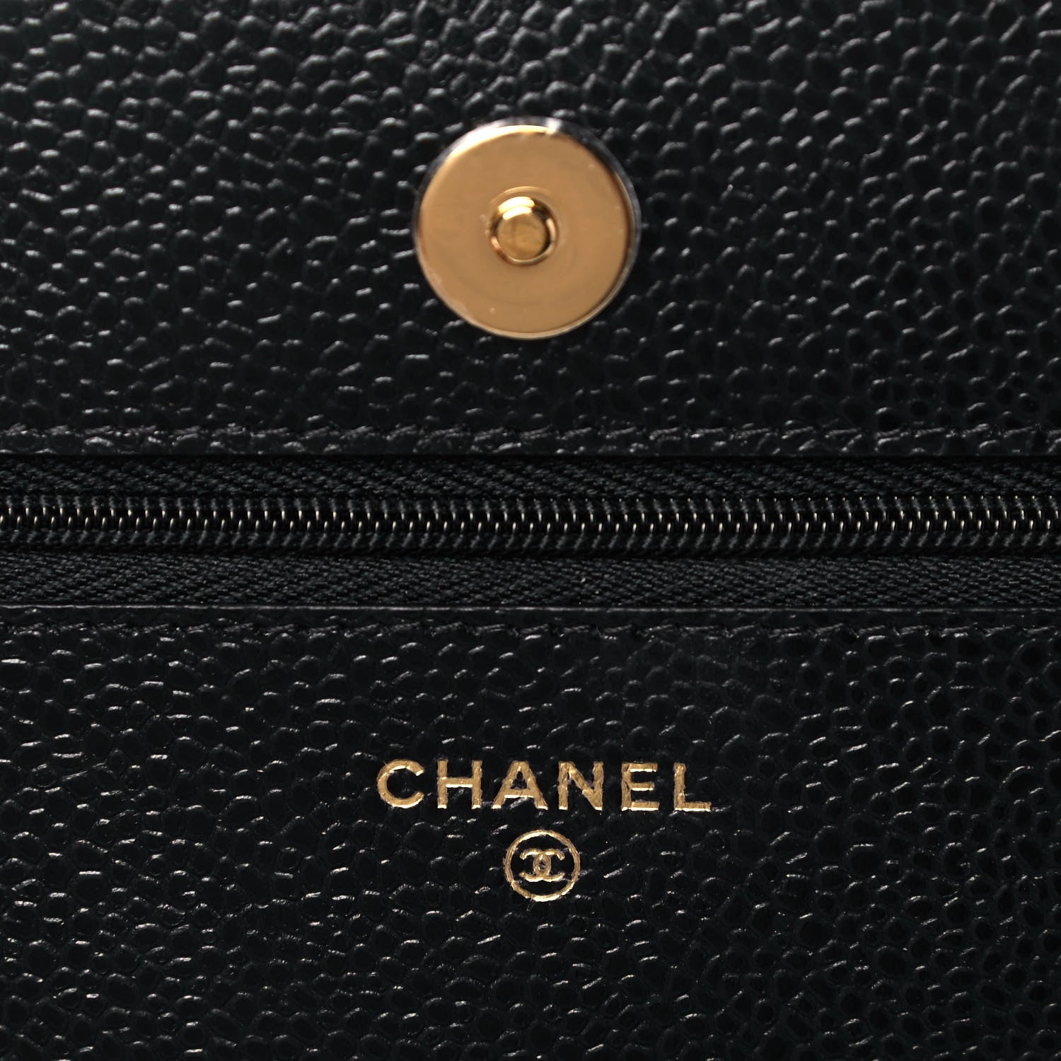 Chanel Caviar Quilted Wallet On Chain WOC Black 5 of 8