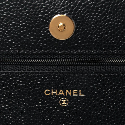 Chanel Caviar Quilted Wallet On Chain WOC Black 5 of 8