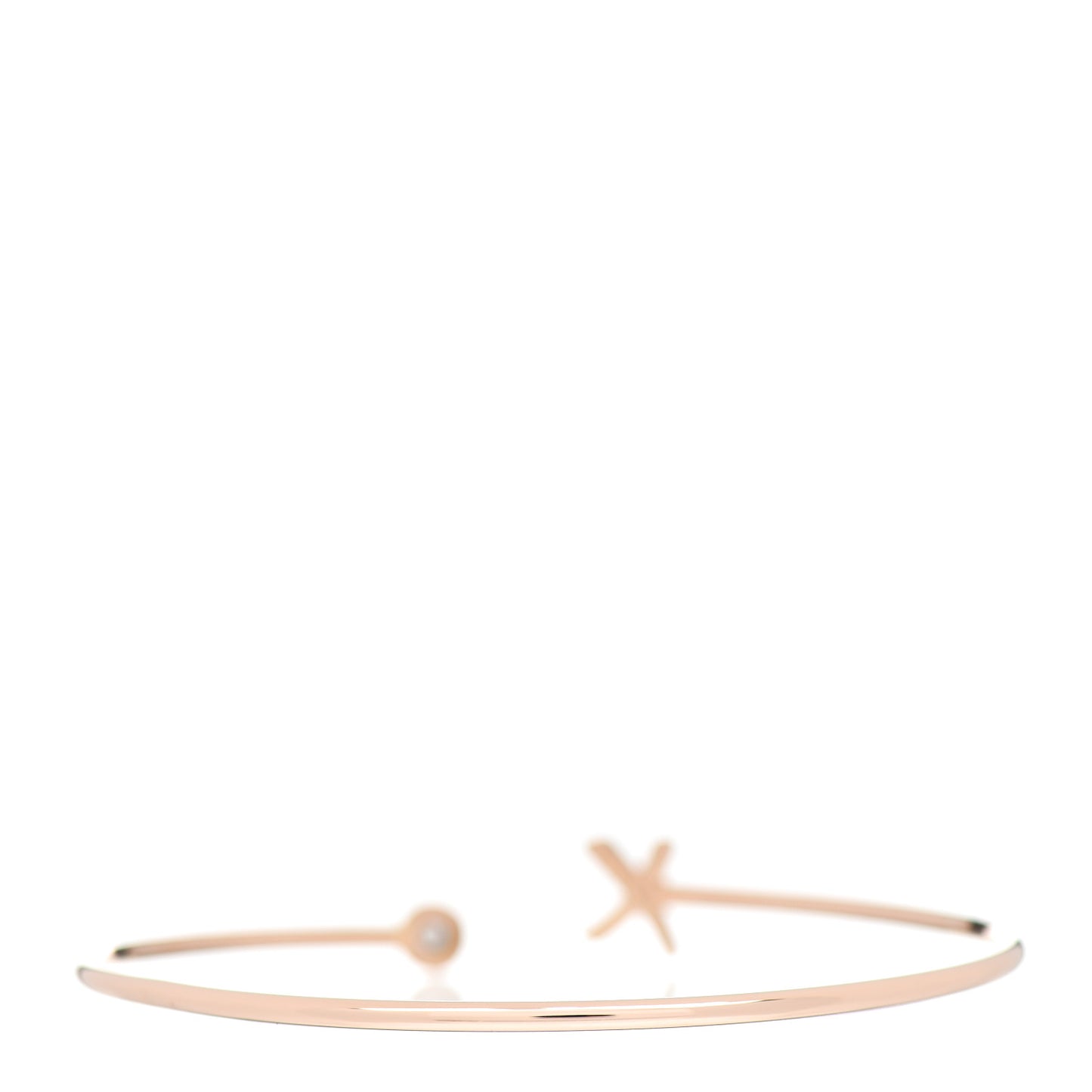 18K Rose Gold Diamond Paloma's Graffiti X Wire Bracelet