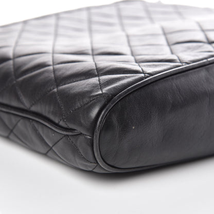 Chanel Lambskin Quilted Shopping Tote Black 9 of 13