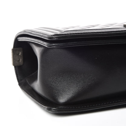 Chanel Lambskin Quilted Medium Boy Flap Black 5 of 11