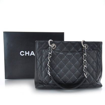 Chanel Caviar Grand Shopping Tote GST Black 3 of 9