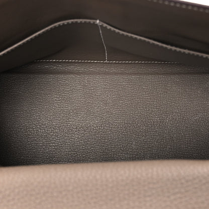 Hermes Togo Kelly Retourne 28 Etoupe 5 of 11